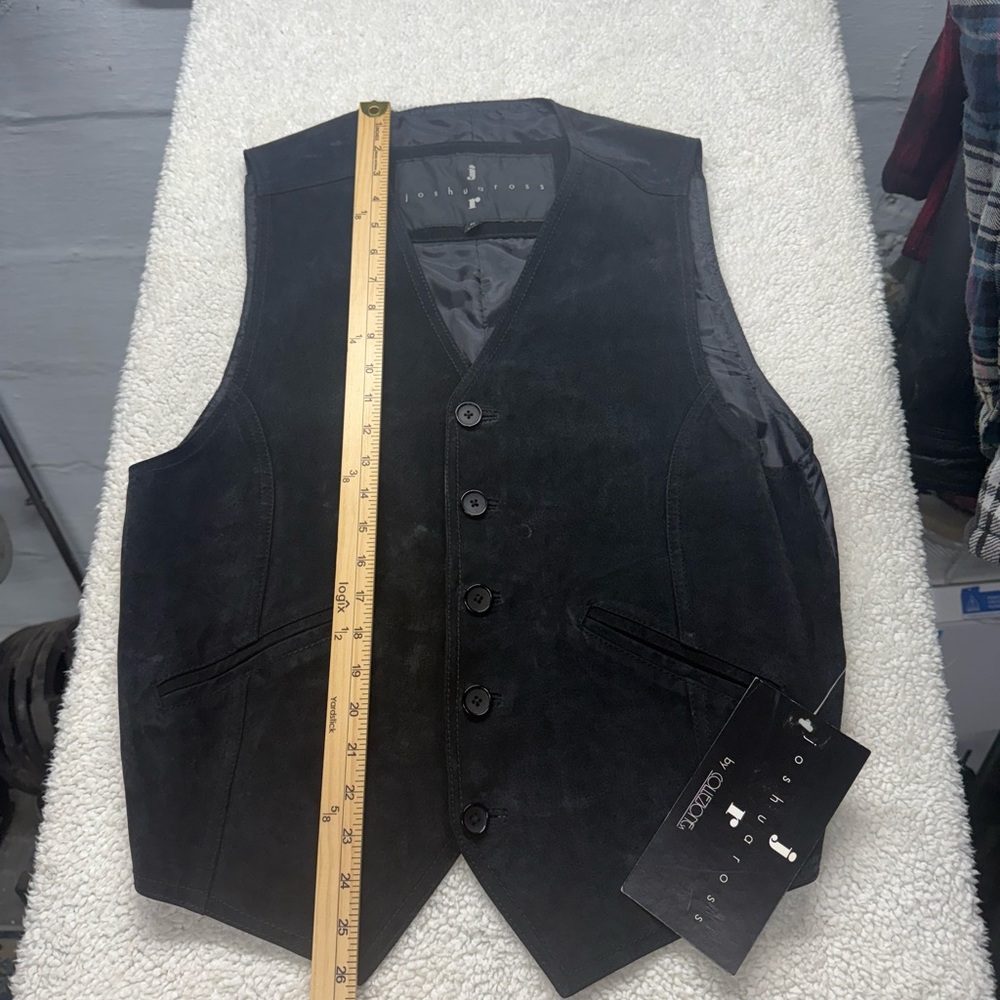 Joshua Ross Elegant Black Jacket, pig suede, style 046AD7, size medium